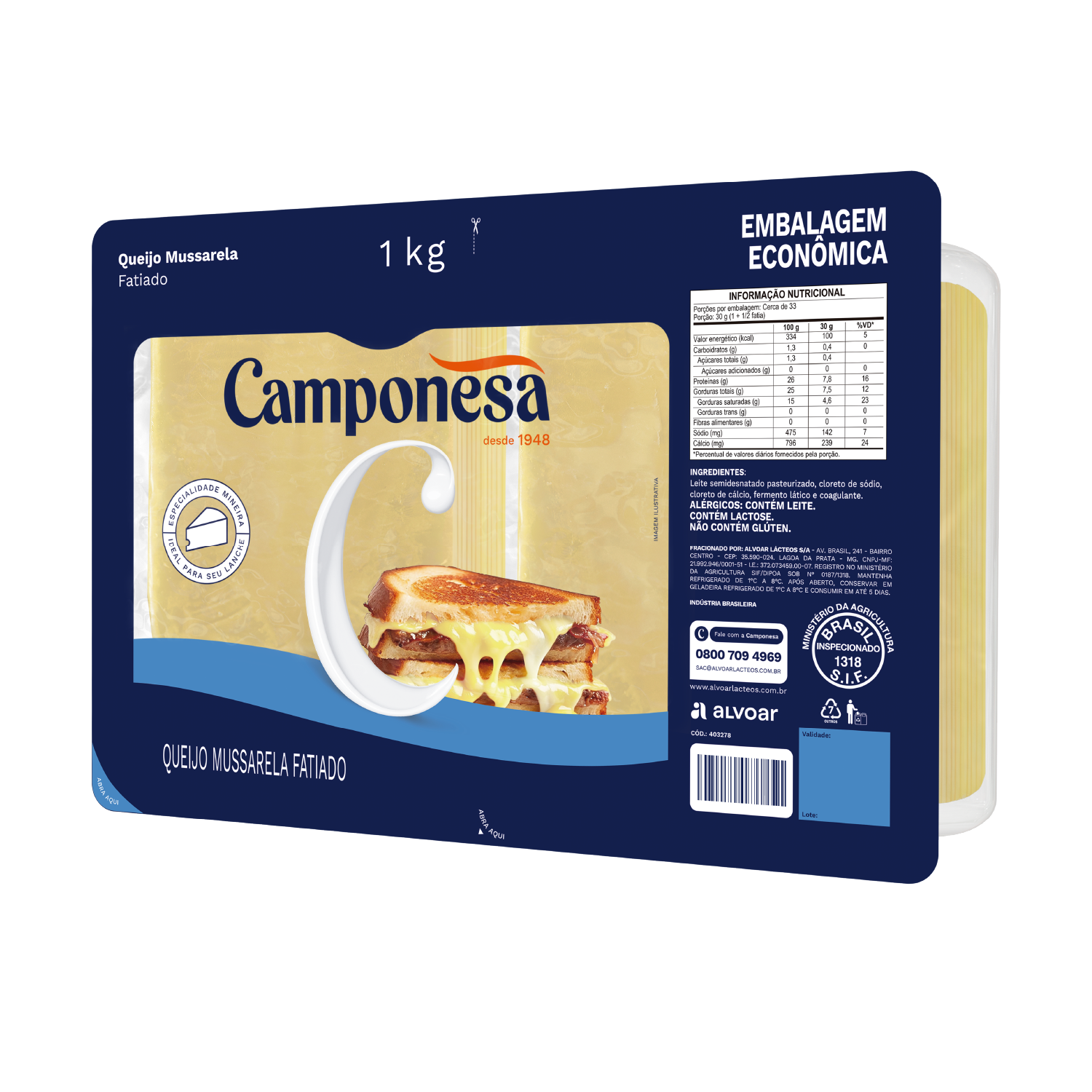 Imagem ilustração paraQueijoMussarelaFatiado1kg-EAN7896259425403